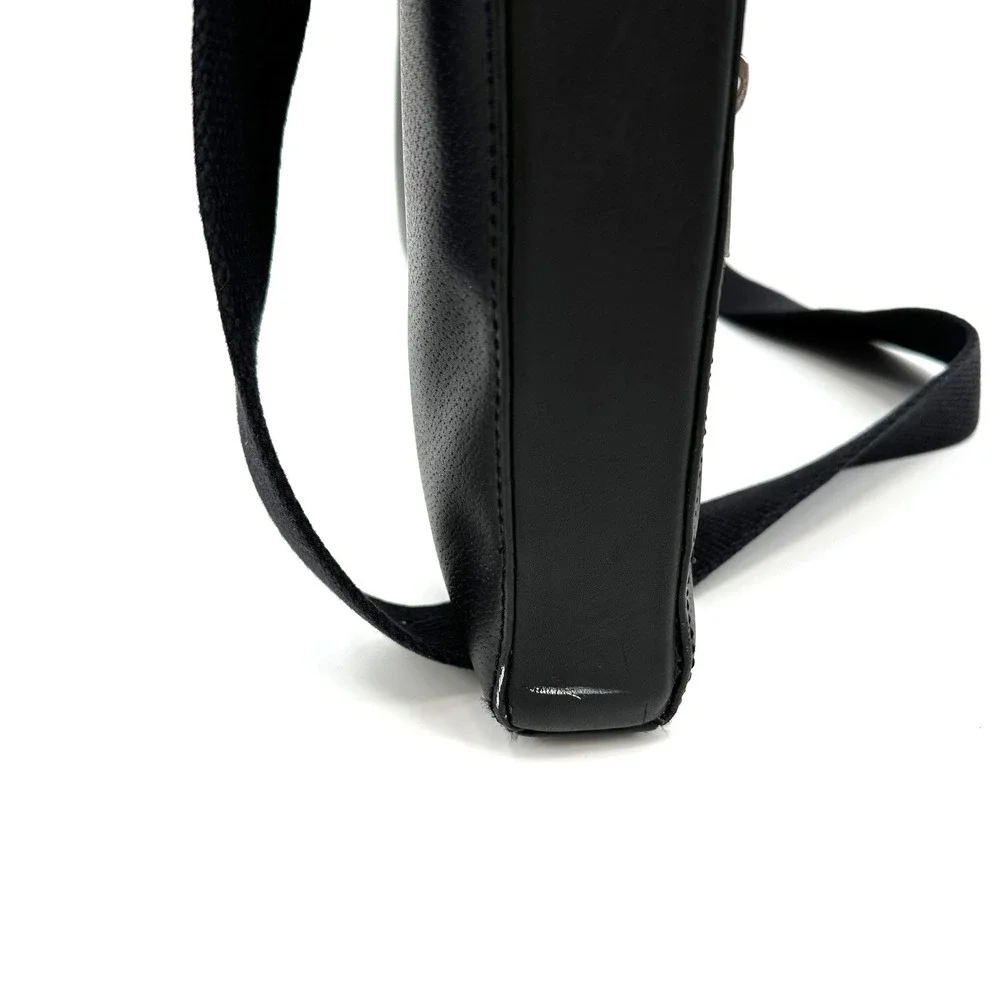 Jack Spade Black Leather Slim Briefcase Messenger Bag Laptop Bag Mens